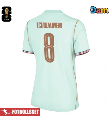 Frankrike Aurelien Tchouameni #8 Bortatröja Dam VM 2026 Kortärmad